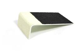 GRP Anti-Slip Stair Tread - Black with White Edging