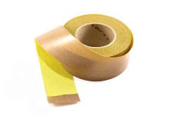 PTFE Coated Glass Cloth - Self-Adhesive Backed (Yellow)