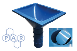 Square to Round c/w Internal Baffles