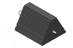 CW9 Solid - Rubber Wheel Chock