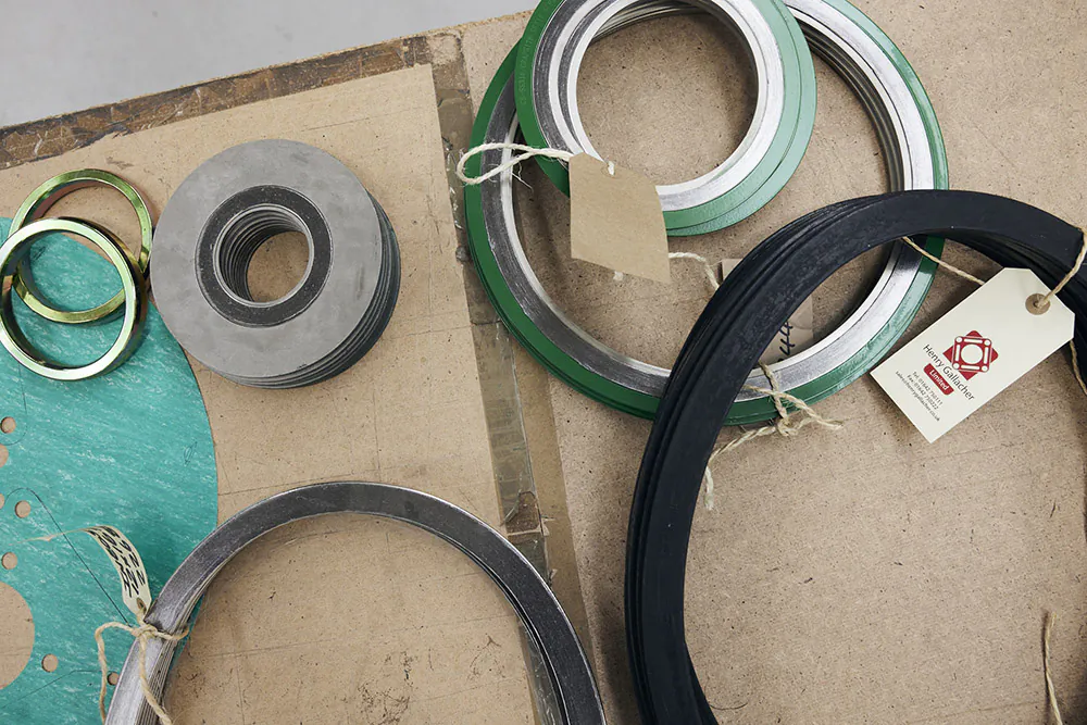 range of gaskets in different sizes and shapes